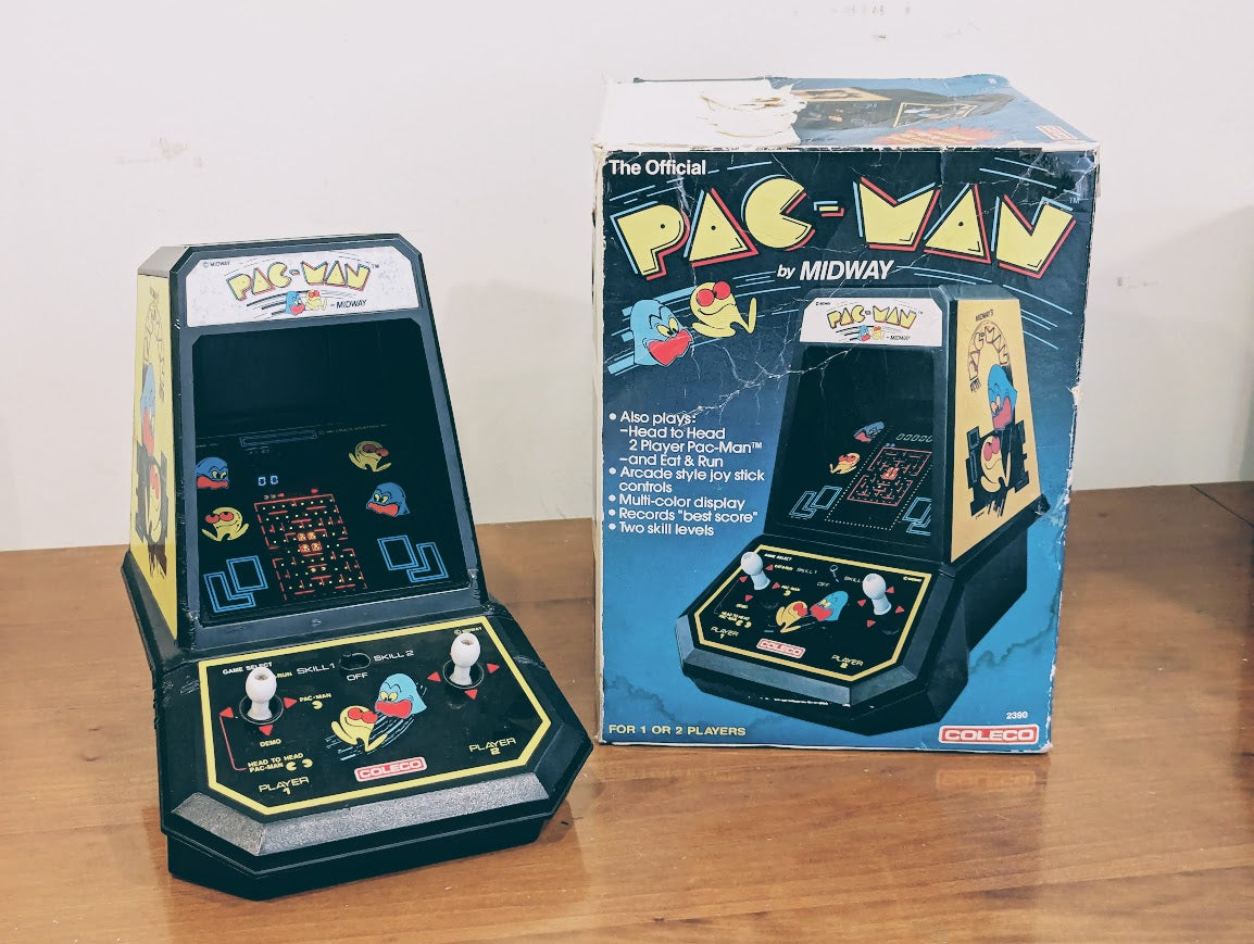 High quality PAC MAN COLECO 1981 VINTAGE MINI ARCADE MACHINE