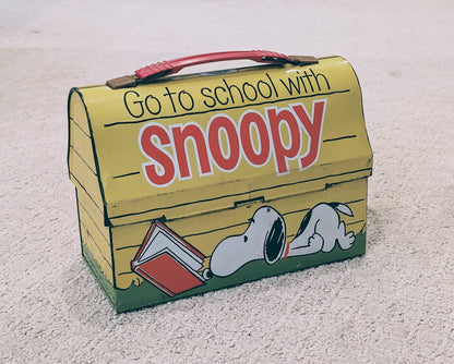 "Lunch With Snoopy" Thermos Lunchbox and the Peanuts Gang (1968)